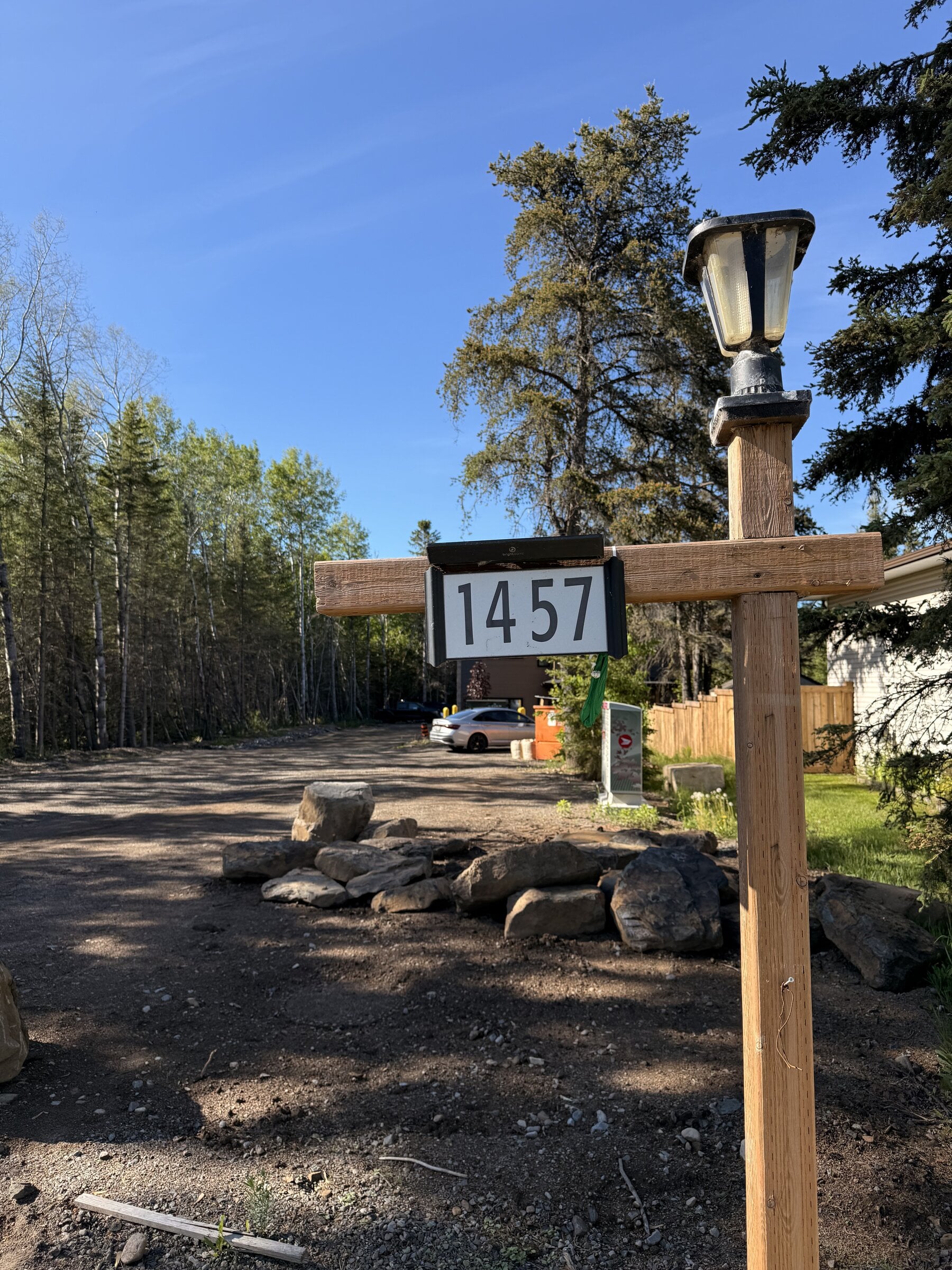 1457 John Street Road entrance sign and driveway